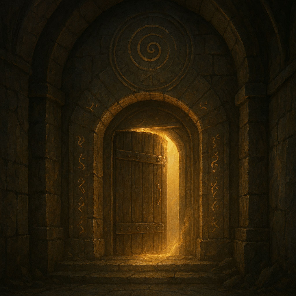 Enter through the door if you dare